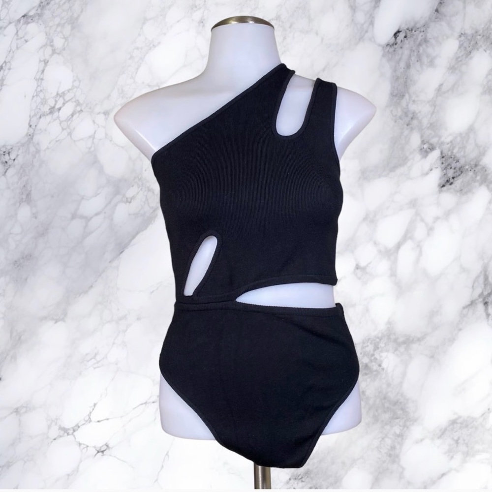 Michael Costello Evie Cut Out Knit Bodysuit - Size S - Picture 2 of 2